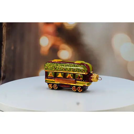 Ялинкова прикраса Різдвяні історії Святковий вагон скло (4820001045161) - фото 5