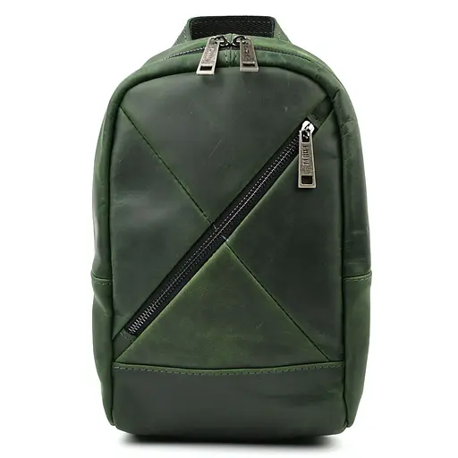 Рюкзак слинг кожаный с карманами TARWA 29х17х8 см sum0028226 - фото 3