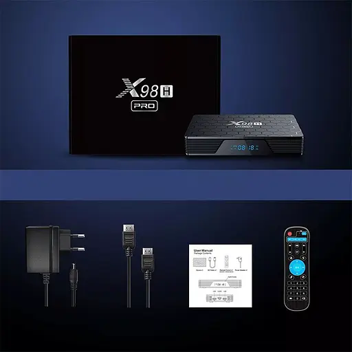 Смарт ТВ приставка X98H Pro WIFI6 4/64 Гб Smart TV Box Android 12 - фото 3