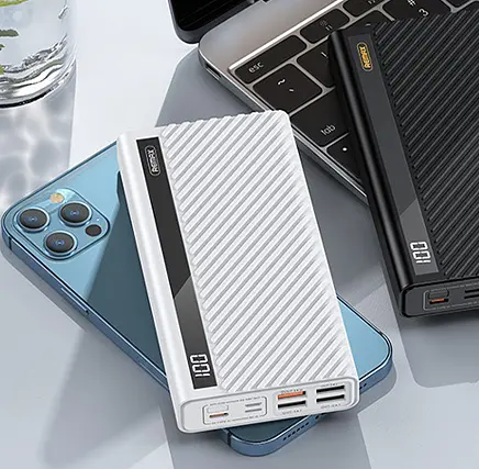 Універсальна мобільна батарея Remax Hunyo II RPP-197 30000mAh PD 22.5W (Білий) - фото 4