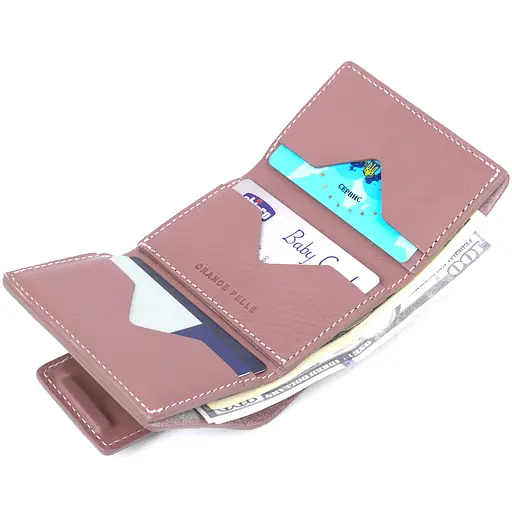 Женский кошелек Grande Pelle 8х10х2 см acs0022477 - фото 5