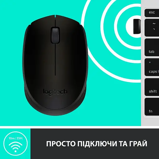 Беспроводная мышь Logitech M171 Wireless Black (910-004424) - фото 6