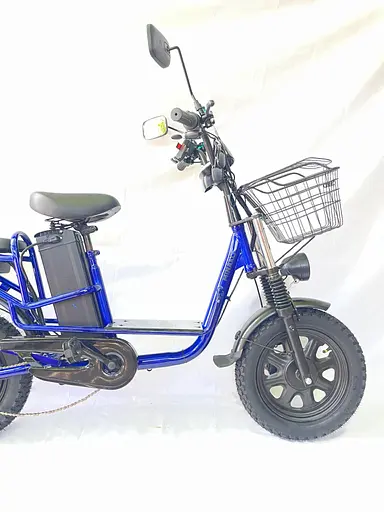 Электровелосипед двухместный Minako Monster (2000W 60V 36Ah) + Тормоз гидравлика Синий - фото 2