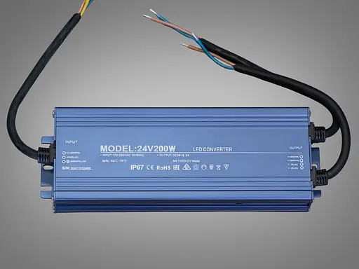Блок живлення 24В, для підключення LED стрічки, 200Вт, 8.3А - фото 1