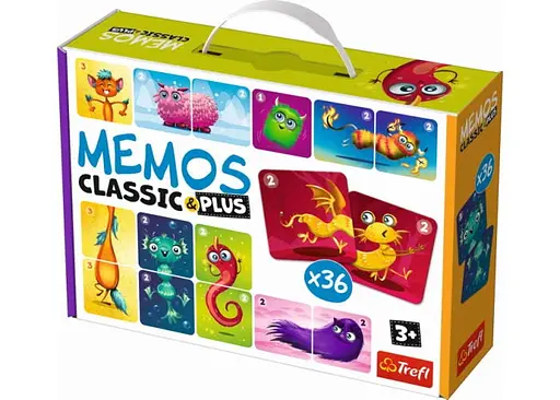 Настільна гра Trefl Мемо Класичні. Милі монстрики (Memos Classic+ Cute monsters) (02273)