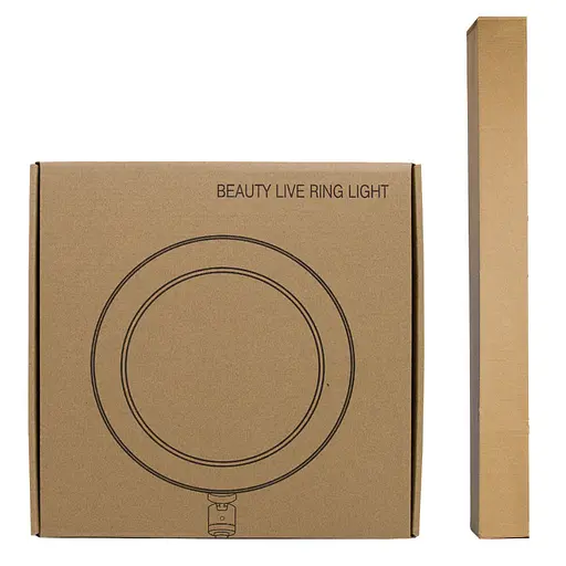 Кільцева світлодіодна LED лампа Flat Ring 10" + tripod 2.1m Black - фото 6