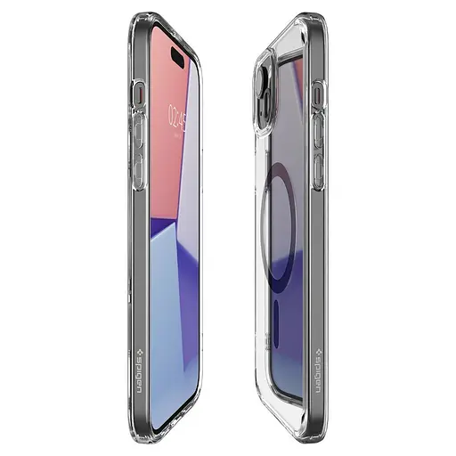 Оригінальний прозорий чохол Spigen Ultra Hybrid MagSafe (MagFit) для Iphone 14 Plus/15 Plus (6.7") Graphite ACS06661 - фото 10