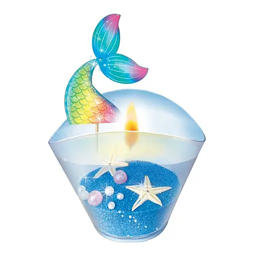 Гелевая свечка в стаканчике "Сокровища моря" 10100524 своими руками - фото 6
