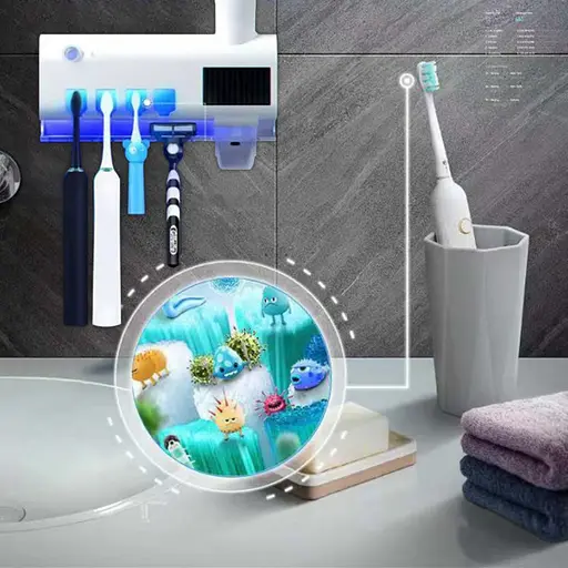 Диспенсер для зубной пасты и щетки автоматический Toothbrush sterilizer W-020 - фото 9