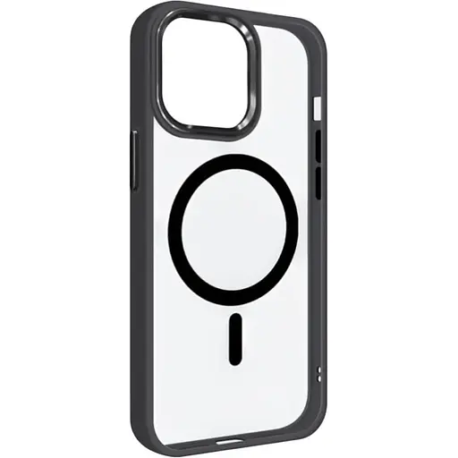 Чехол-накладка DK для Apple iPhone 12 Pro Max MagSafe Composite Metal Edge (black)