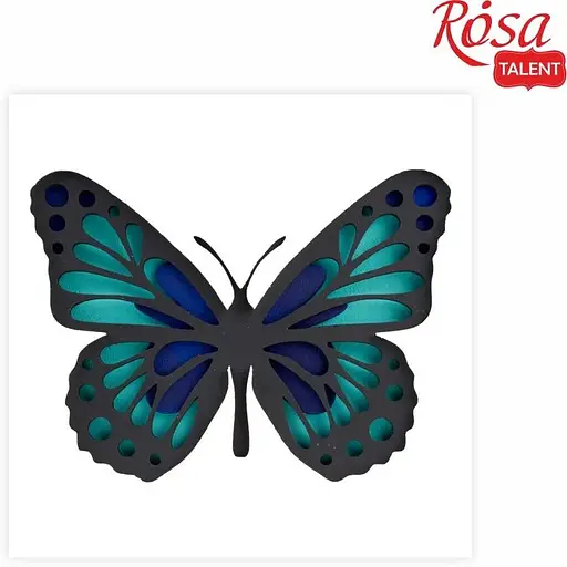 Набір картина 3D Rosa Talent Метелик 3 МДФ ґрунтоване 4 шари 17х17 см 