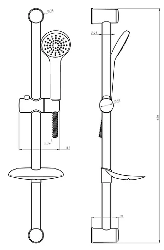 Душовий гарнітур Volle Nemo 15146100, Хром - фото 2