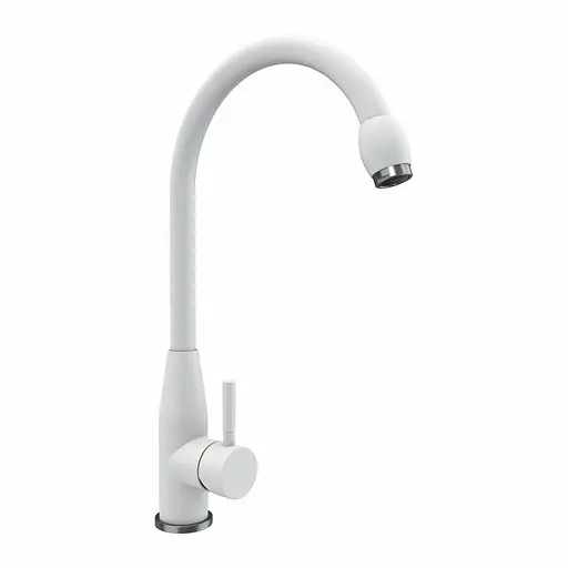 Смеситель для кухни Platinum 26 FHP (7456) белый - фото 1