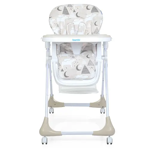 Мягкий стульчик для кормления Bambi M 3233 Mommy Bear Beige с корзинкой для игрушек - фото 4
