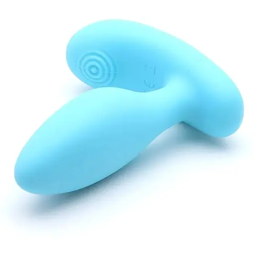 Вибропробка и массажер простаты 2в1 KisToy Gordon Blue - фото 2