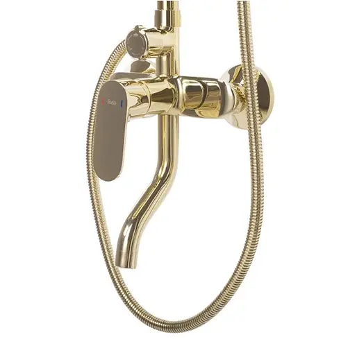 Душова система Rea Salton gold з виливом REA-P2407, Золотий - фото 4