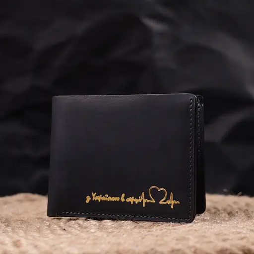 Мужской кожаный кошелек Grande Pelle 11.5х9х1 см acs0024003 - фото 6