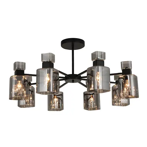 Люстра Ardero BL1180-1 OLIVIA під лампу чорний - фото 1