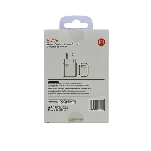 Сетевое зарядное устройство Xiaomi MDY-12-ES 67W + USB кабель Type-C 6A HC - фото 3