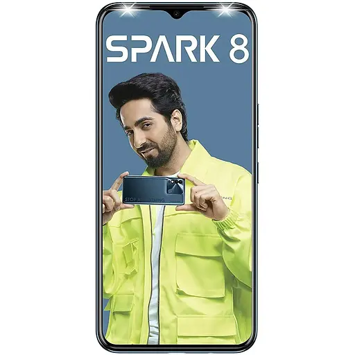 Смартфон Tecno Spark 8 4/64GB Atlantic Blue (Global Version) - фото 2
