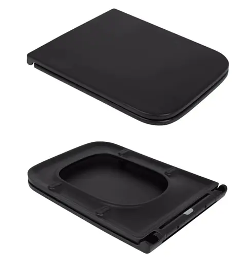 Унитаз подвесной Qtap Gemini Ultra Quiet, с сиденьем Slim Duroplast/Soft-close/Quick Release QT2533076EUQMB - фото 4