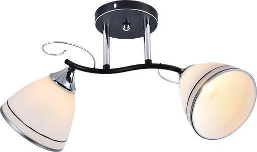 Люстра декоративна VALESO V XA1250C/2 Black+Chrome на 2 плафони