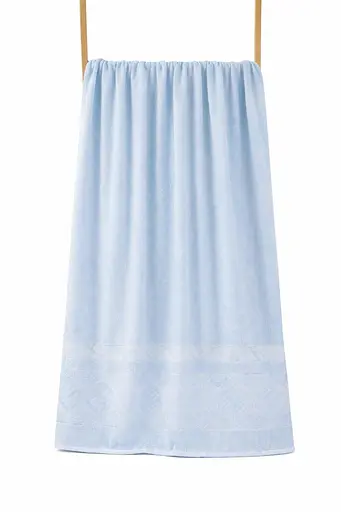 Махровое банное полотенце 90х180 см DT-956-48 мягкое полотенце для сауны и бани Голубой - фото 1