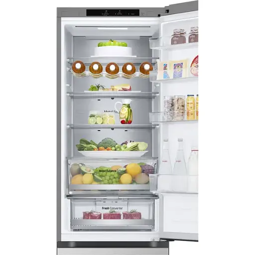 Холодильник LG с нижним морозильным отделением 203x60х68 серебристый - фото 7