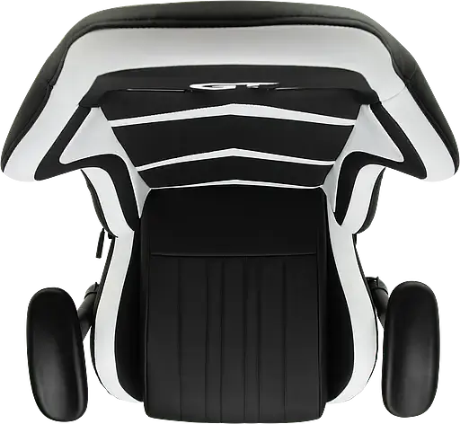 Геймерське крісло GT Racer чорне з білим (X-2534-F Black/White) - фото 10