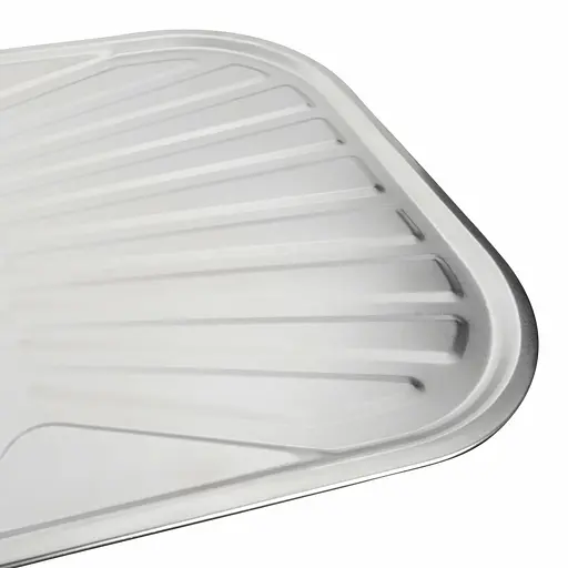 Кухонная мойка из нержавеющей стали закругленная Platinum сатин 7848 (0,8/180 мм), R, Satin - фото 8