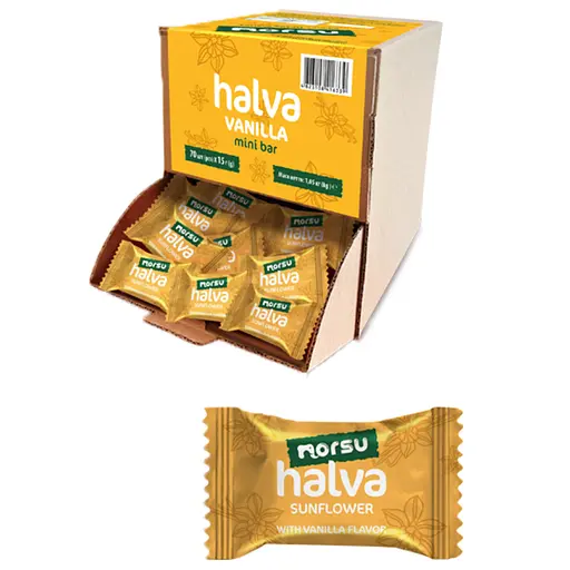 Халва подсолнечная Norsu с ароматом ванили шоубокс 1.05 кг