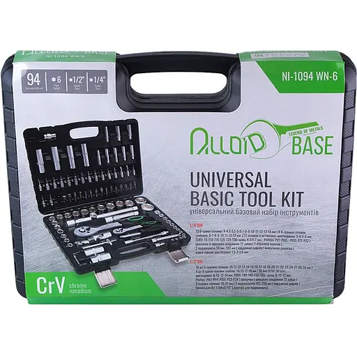 Набір інструментів Alloid 1/2, 1/4, 94 предмета (NI-1094WN-6) - фото 3