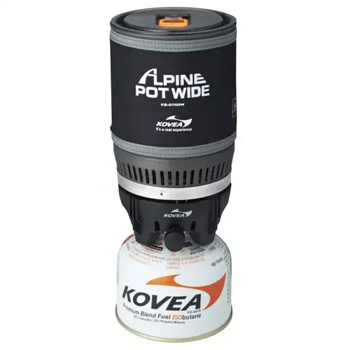 Система приготування їжі Kovea Alpine Pot Wide KB-0703W (газовий пальник + каструля)