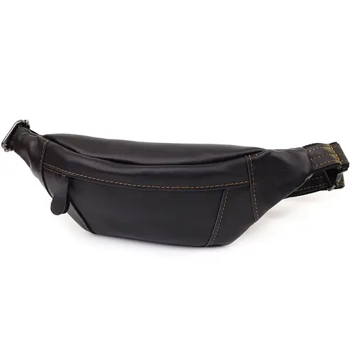 Чоловіча сумка-бананка з натуральної гладкої шкіри SHVIGEL 34х12х4 см sum0027456 - фото 1