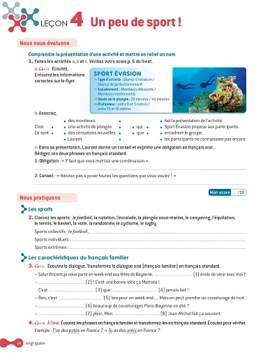 Cosmopolite Niveau 2: Cahier d'activites + CD audio - фото 23