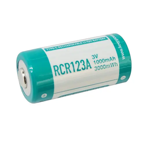 Акумулятор 16340 Keeppower P1634TC Type-C RCR123A 3В 1000мАч Li-ion