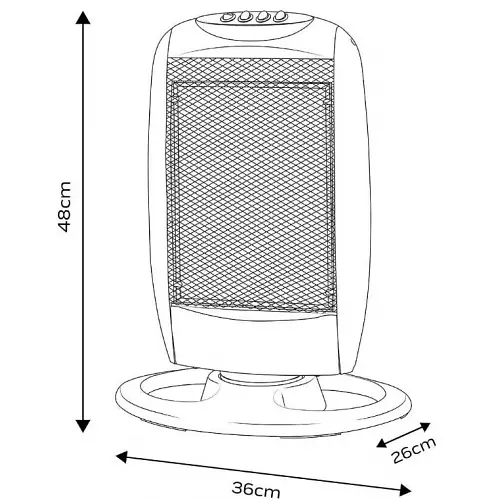 Інфрачервоний обігрівач Neo Tools 1,2 кВт (90-114) - фото 5