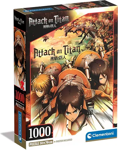 Пазл Anime Attack On Titans (Аніме Атака Титанів) - 1000 шт. Clementoni 39923