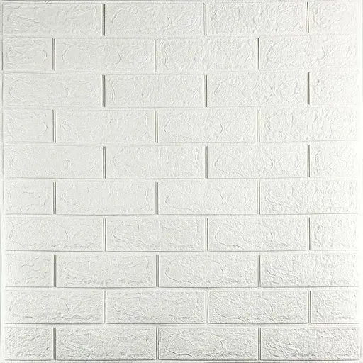 3D панель самоклеящаяся 700х770х3мм кирпич Белый (001-3) SW-00000174 - фото 1