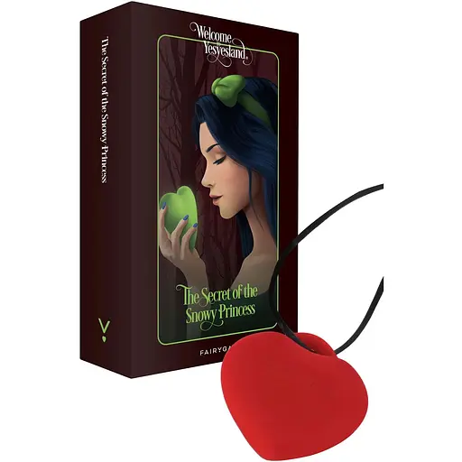 Минивибратор Сердечко FairyGasm PleasureStOne Red, 9 режимов, на шнурке