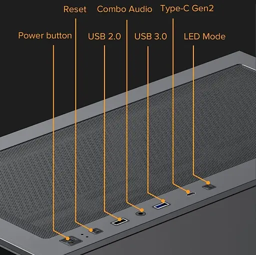 Корпус GameMax Vista AB (Vista AB) Без БП - фото 8