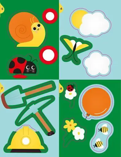 Аплікації наліпками. Ліс - фото 7