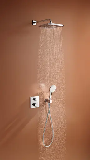 Душова система прихованого монтажу Grohe Grohtherm із Tempesta 250 Cube 34871000, Хром - фото 5