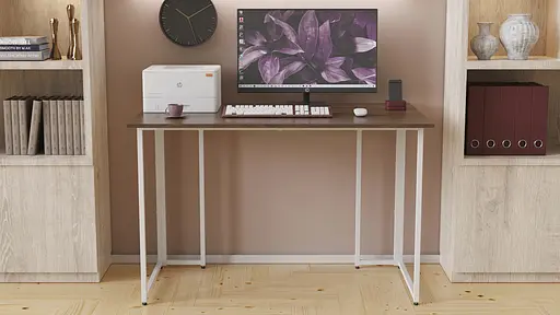 Компьютерный стол Ferrum-decor Ханна 75x100x60 белый ДСП Дуб Сонома Труфель 16мм (FRD-103992) - фото 4