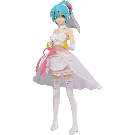 Коллекционная фигурка Sega Вокалоид Хацунэ Мику Vocaloid Hatsune Miku White Dress 23 см S V HM WD 23 - фото 1