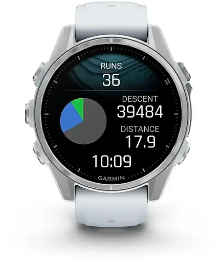 Смарт-годинник Garmin Fenix 8 43mm AMOLED Silver with Whitestone Silicone Band (010-02903-00) - фото 9