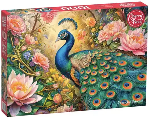 Пазлы CherryPazzi Рай павлинов, 1000 элементов, 50x70 см, 30929
