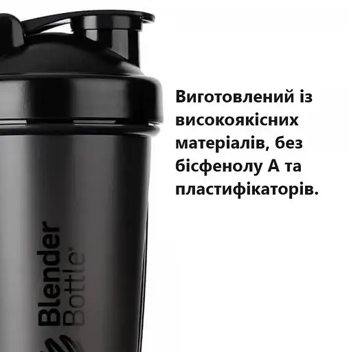 Шейкер спортивний BlenderBottle Classic Loop PRO 28oz/820 мл Black (500486) (Loop_Pro_28oz_Black) - фото 4