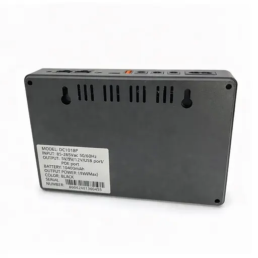 UPS ДБЖ безперебійне живлення для роутера, терміналу ONU, DC 5/9/12V, USB Type-C, Voltronic DC18W 10400mAh - фото 3