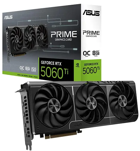 Видеокарта ASUS RTX 5060 Ti 8GB PRIME OC Edition (PRIME-RTX5060TI-O8G) (GDDR7, 128 bit, PCI-E v5.0 x8) - фото 10